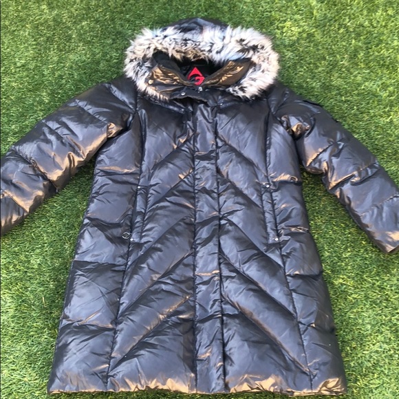 Gerry Jackets & Blazers - Gerry Long Down Puffer Jacket Faux Fur Hood Black